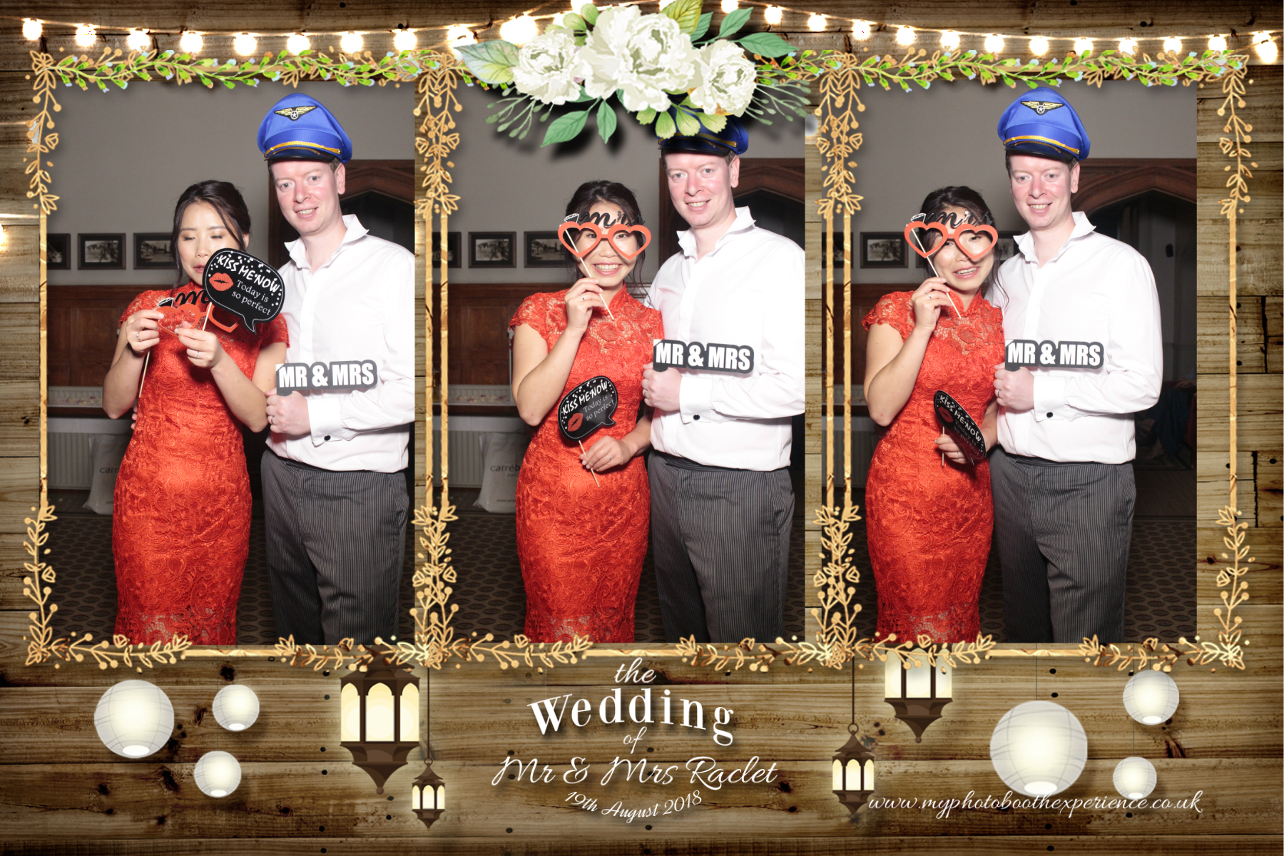 Mr & Mrs Raclet | View more photos from the event at gallery.myphotoboothexperience.co.uk/u/MyPhotoBoothExperienceLtd/Mr-Mrs-Raclet